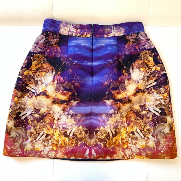 ALEXANDER MCQUEEN High Waisted A-Line Skirt Sz 42 - Picture 5 of 6